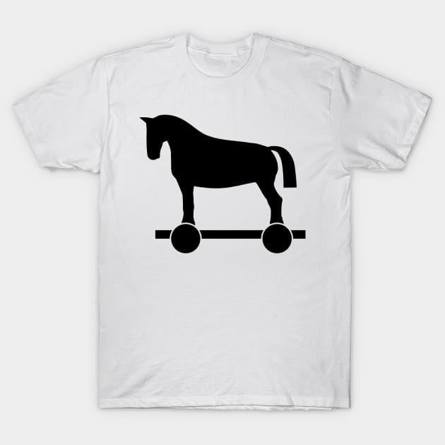 Trojan Horse Silhouette T-Shirt by AustralianMate